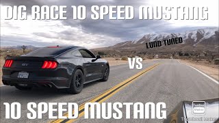 10 Speed Mustang race both Lund tuned E85 [upl. by Itsyrk]