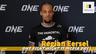 Regian Eersel searching for KO vs Dmitry Menshikov  ONE Championship Fight Night 11 [upl. by Alvarez590]