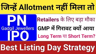 PN Gadgil Jewellers IPO  P N Gadgil Jewellers IPO Listing Strategy GMP Review  Stock Market Tak [upl. by Nemrak]