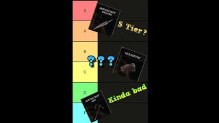 Throwable weapons Elden Ring DLC Tierlist Part 1 [upl. by Aratnahs]