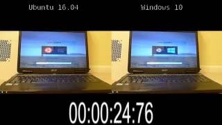 Ubuntu Vs Windows Boot War On an old budget laptop [upl. by Marquis]