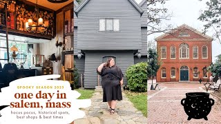 One Day in Salem Massachusetts Hocus Pocus Historical Sites Shopping amp More [upl. by Llenahs]