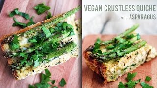 Vegan Crustless Asparagus Quiche [upl. by Obadias]