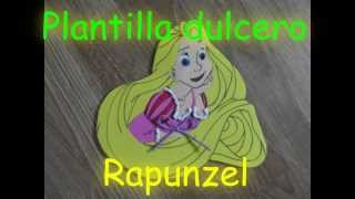 MANUALIDADES PLANTILLA MOLDE DE RAPUNZEL GOMA EVA  RAPUNZELs mold REALIZED IN RUBBER EVE [upl. by Aksehcnarf874]