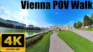 Vienna 4K POV Walk  HGM Schloß Belvedere Schwarzenbergplatz  September 2024 [upl. by Koblas]