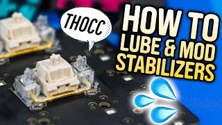 How To Lube Keyboard Stabilizers Consistent Results [upl. by Lraed]