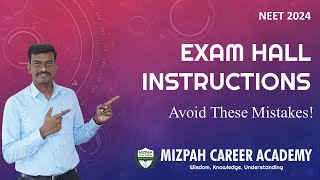 NEET 2024 Exam Hall Instructions  Avoid these Mistakes  Things Carry to Exam Hall [upl. by Eenwat]