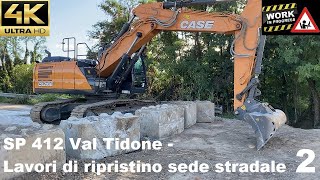 SP 412 Val Tidone  Lavori di ripristino sede stradale 2 [upl. by Nomyar910]