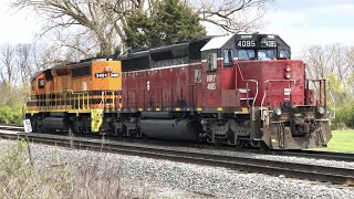 Railroad Yard Switching On Shortline Railroad Indiana amp Ohio Railway Breaking Down A Train On IampO [upl. by Eadith696]