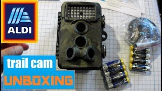 ✔unboxing Aldi wildlife camera WK4 HD Maginon [upl. by Cohdwell]