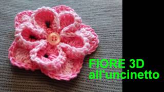 FIORE 3D FACILE E VELOCE ALLUNCINETTO tutorial [upl. by Ahsilef]