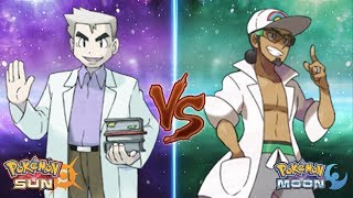 Pokémon Professor Battle PROF OAK vs PROF TURO [upl. by Brigida]