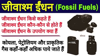 जीवाश्म ईंधन Fossil Fuels jivashm indhan kise kehte hain  fossil fuels in hindi  biology [upl. by Vic]