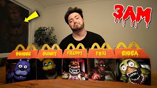 DO NOT ORDER ALL FIVE NIGHTS AT FREDDYS HAPPY MEALS AT 3 AM SCARY [upl. by Otanutrof]