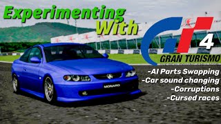 Experimenting with Gran Turismo 4 Episode 3 Broken racesAI part swappingCar soundsCorruptions [upl. by Acinej]