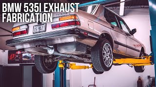 1985 BMW 535i Custom Exhaust Fabrication [upl. by Nawj]