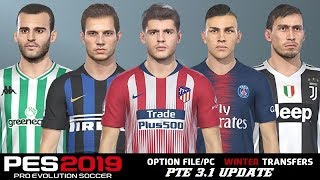 PES 2019 PTE 31 Option File Update  Data Pack 31  Tutorial [upl. by Matias]