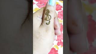 s letter tattoo design 😱viralvideo henna 💓🎉🔥 [upl. by Anirret]