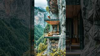 Cozy Cabin on the Cliff Cliffside Glass House with Breathtaking Alps Views relax mountaincabin [upl. by Davita]