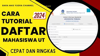 Cara Daftar Online Maba UT 2023 2024 Cara Pendaftaran Maba UT Daftar Online UT [upl. by Rettig]