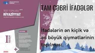 Tam cəbri ifadələr 5 BÖLÜMson [upl. by Nilrev]