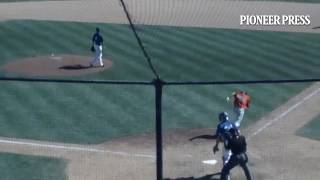 Video Byron Buxton grounds to shortstop vs Toronto RHP Kyle Drabek MNTwins [upl. by Xino]