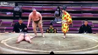 Sumo Wrestler dies during competition [upl. by Morrison718]