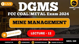 Mine Management  FMC Coal amp Metal  Lec 12  By Neel Sir  Mining Gyan 20 [upl. by Siramaj]