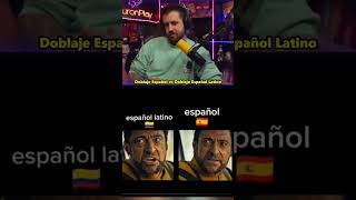 DOBLAJE LATINO VS ESPAÑOL 😅 l shorts auron xokas [upl. by Koralle]