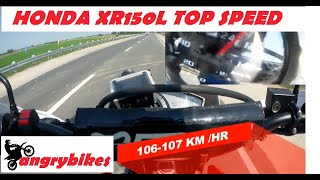 HONDA XR150L TOP SPEED TEST MOTARD SET UP ANGRYBIKES VLOG 35 2019 [upl. by Pegeen]