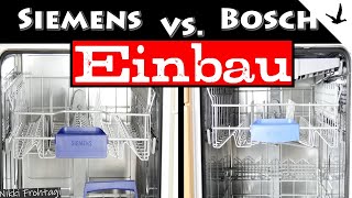 Geschirrspüler Bosch amp Siemens einbauen🚩Unterschied Teil zu Vollintegriert erklärt [upl. by Erhart]