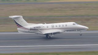 NetJets Embraer Phenom 300 N391QS takeoff from PDX [upl. by Aerdnaek]