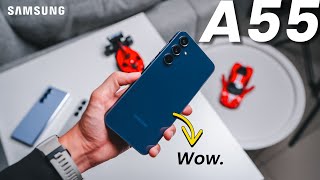 Samsung Galaxy A55 5G Their MOST Premium MidRanger Yet  Navy Blue🔥 [upl. by Egor]