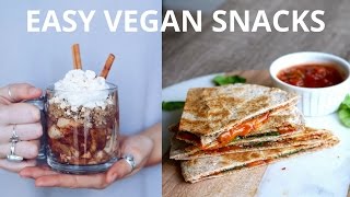 EASY VEGAN SNACKS FOR AFTER SCHOOL amp WORK [upl. by Halima546]