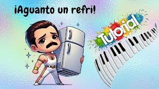 Aguanto un refri tutorial de piano facil  Cómo tocar I Want to Break Free de Queen [upl. by Enaffit]