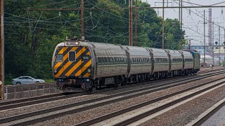 Amtrak 660 quotKeystonequot Rolls Through Linden Meeting NJT 7233 Wth A Friendly Engineer [upl. by Il107]