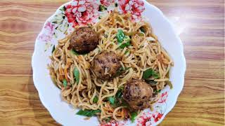 Veg manchurian noodles recipe easy to make delicious noodles at home [upl. by Koosis393]