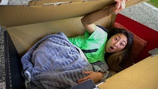 I MAILED MYSELF HOME IN A BOX FORT WILL IT WORK [upl. by Kalil]