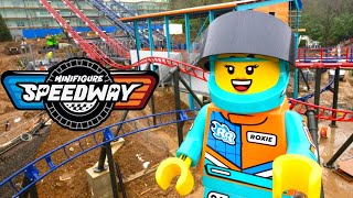 Minifigure Speedway Details Revealed LEGOLAND Windsor NEW Dueling Coasters [upl. by Dranoel]