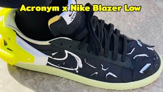 Acronym x Nike Blazer Low DETAILED LOOK and Release Update [upl. by Urbai]