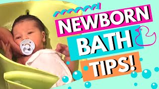 Tips for Babys First Bath After Umbilical Cord 🛁 When Howtos amp How NOT to [upl. by Ylra819]