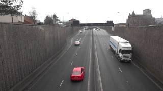 A12 Westlink road in Belfast Northern Ireland Roads [upl. by Wavell]