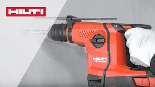 HOW TO use the Hilti TE 6A36 cordless rotary hammer and accessories [upl. by Katonah]