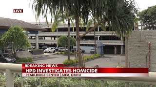 Homicide investigation opened after reported shooting near Pearlridge Center [upl. by Rosane]