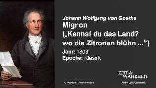 Johann Wolfgang von Goethe Mignon 1803 [upl. by Emilie615]