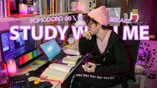 STUDY WITH ME LIVE  10 HOURS ✨ Harvard Student Rain sounds Pomodoro 60 OneMonthStudyChallenge [upl. by Euell474]