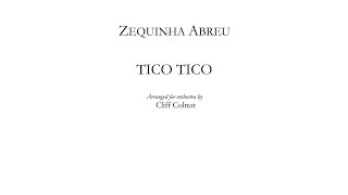 Zequinha de Abreu TicoTico no Fubá Arr Cliff Colnot Score  Audio [upl. by Ylnevaeh]