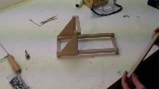 How to Make a Torsion Catapult  Table top size Mangonel [upl. by Yanaj]