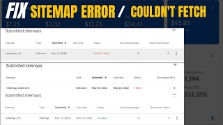 How to Fix Sitemap Couldnt Fetch  How to Fix Sitemap Error 1  How to Fix Sitemap Robotstxt [upl. by Naimed]