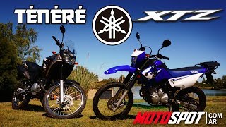 Prueba  Test Yamaha XTZ 250 vs Yamaha Tenere 250 [upl. by Aihn]